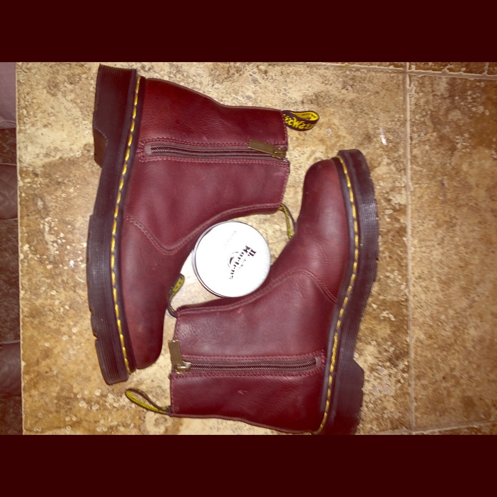 DR. MARTENS Leather Chelsea Zip Boots